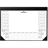 Durable 729101 Almohadilla de escritorio con bloque de calendario- 25 hojas- 590 x 420 mm- negro